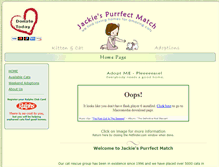 Tablet Screenshot of jackiespurrfectmatch.org